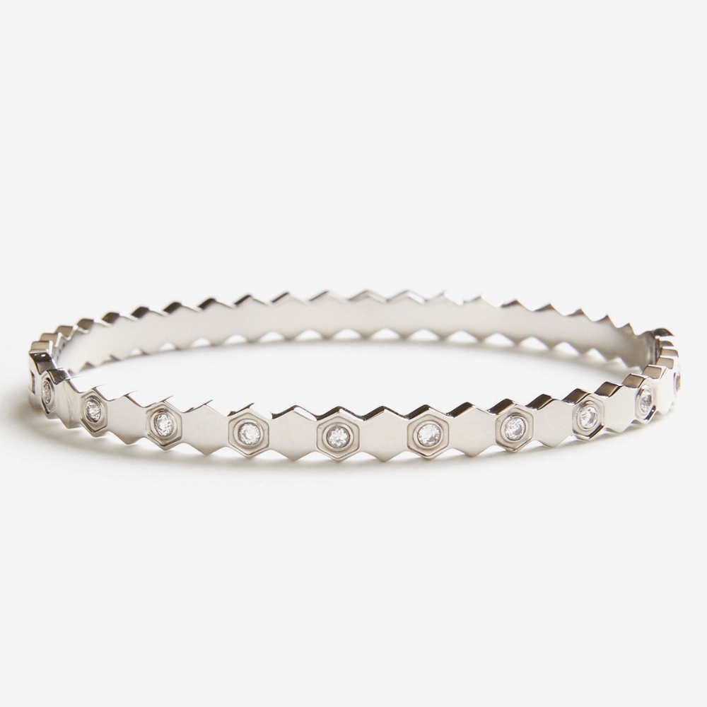 Silver Pave Bangle